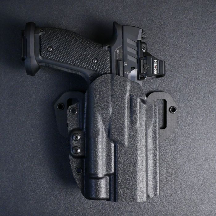 Werkz M7 Outlier OWB Holster for  Most Modern Pistols (Thumb Rest) with Olight Select Full Size (Screw)