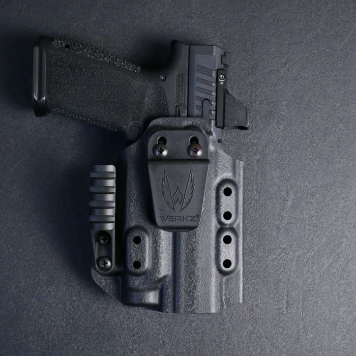 Werkz M6 IWB / AIWB Holster for Canik Mete MC9 Prime with Streamlight TLR-7 Sub for 1913