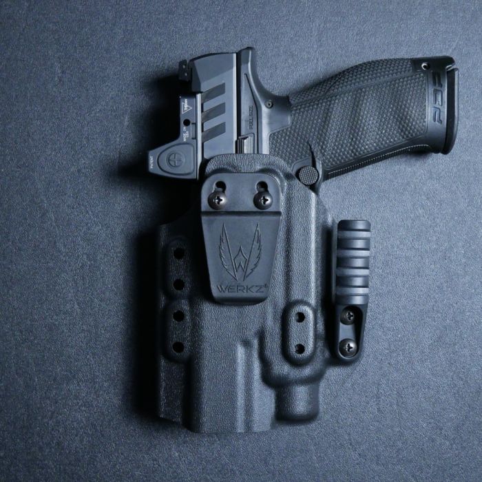 Werkz M6 IWB / AIWB Holster for Walther PDP with Streamlight TLR-7 HL-X, Left, Black