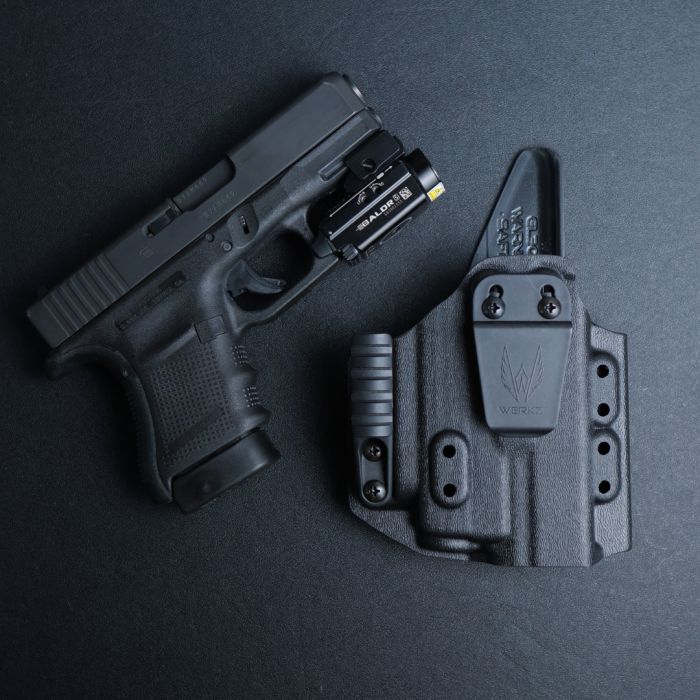 Werkz M6 IWB / AIWB Holster for Glock 29 / 30 with Olight Baldr S