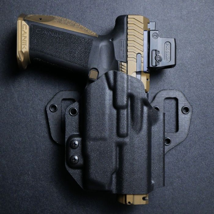 Werkz M7 OWB Holster for Canik Most Canik TP9 and Mete series with Olight PL X