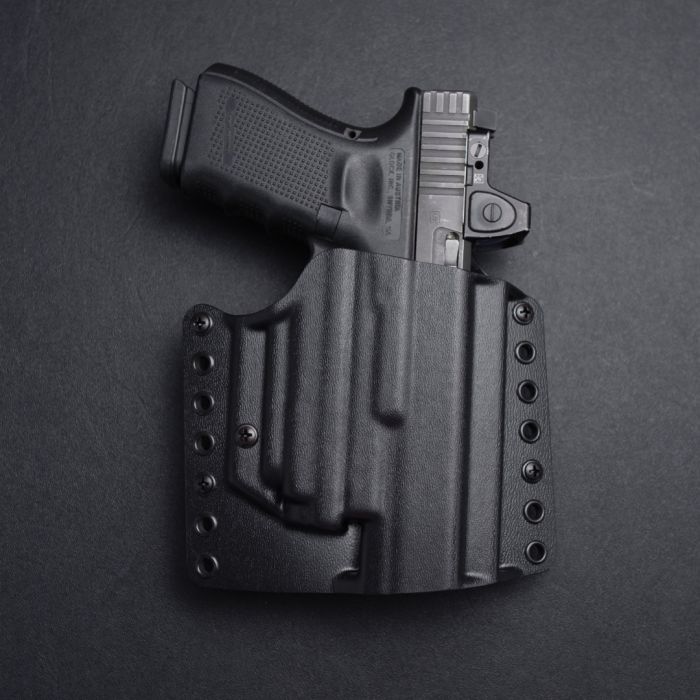 Werkz Origin Holster for Glock G17 / G19 / G34 / G45 (+More) with Olight Baldr S or Mini, Right, Black