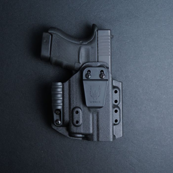 Werkz M6 IWB / AIWB Holster for Glock 29 / 30 with Olight Baldr S or Mini, Right, Black