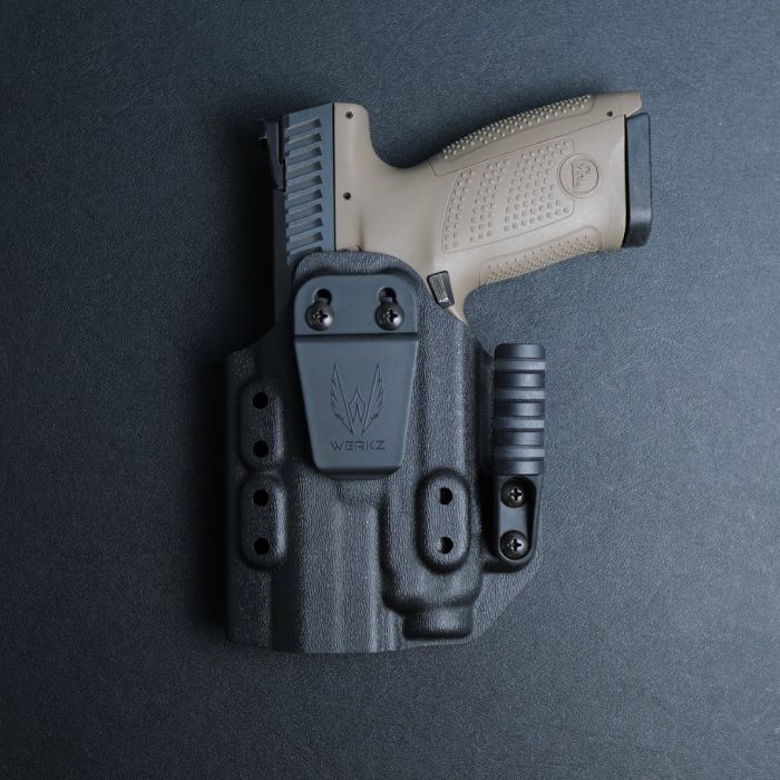 Werkz M6 IWB / AIWB Holster for CZ P-10C / P-10F with Streamlight TLR-7 / TLR-7A / TLR-7X, Left, Black