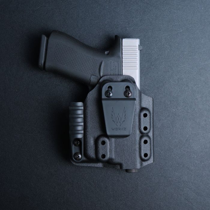 Werkz M6 IWB / AIWB Holster for Glock 43x with Streamlight TLR-6 for Glock 42/43, Right, Black