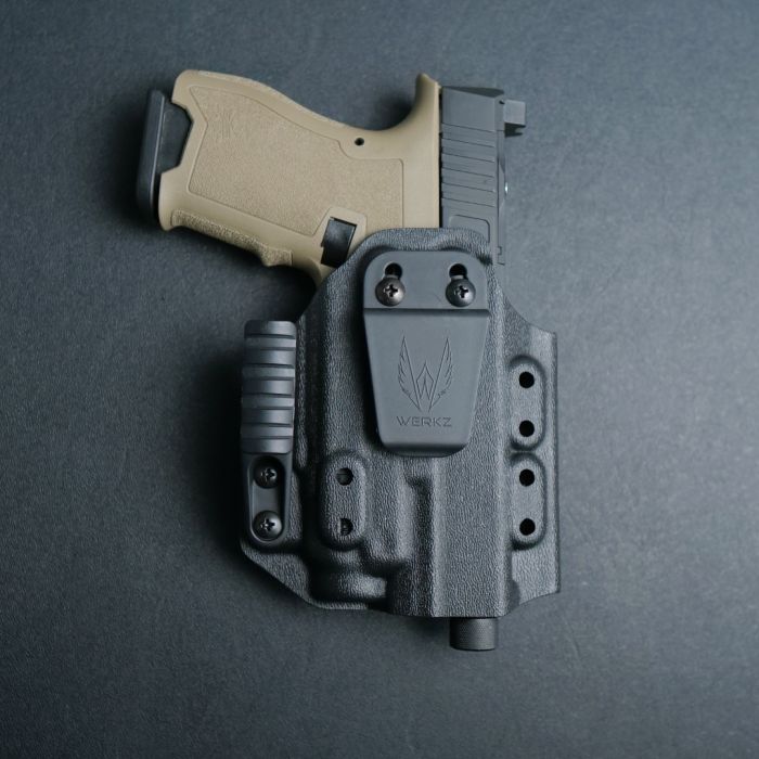 Werkz M6 IWB / AIWB Holster for Palmetto State Armory Dagger with Streamlight TLR-7 / TLR-7A, Right, Black