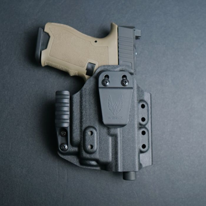 Werkz M6 IWB / AIWB Holster for Palmetto State Armory Dagger with Olight Baldr S or Mini, Right, Black