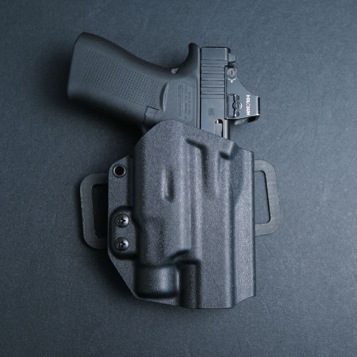 Werkz M7 OWB Holster for Glock G43x MOS / G48 MOS / CR920 with Streamlight  TLR-7 Sub for Glock (incl. HPL or HL-X), Right, Black OWB