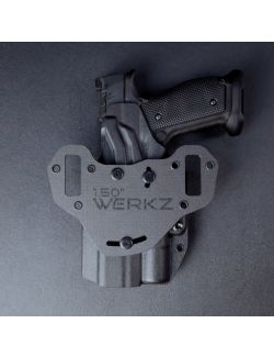 Werkz M7 OWB Holster for Walther PDP Steel Frame with Modlite PL350 Compact