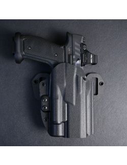 Werkz M7 Outlier OWB Holster for  Most Modern Pistols (Thumb Rest) with Olight Select Full Size (Screw)