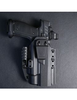 Werkz M6 Outlier IWB Holster for  Most Modern Pistols (Thumb Rest) with Olight Select Full Size (Throw Lever)