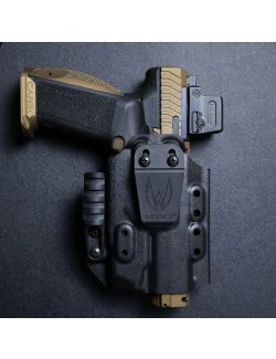 Werkz M6 IWB / AIWB Holster for Canik Most Canik TP9 and Mete series with Olight PL X