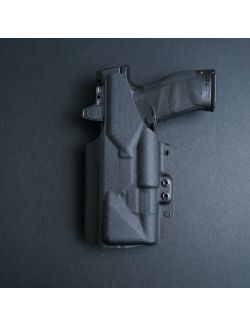Werkz M6 IWB / AIWB Holster for Walther PDP Steel Frame with Modlite PL350 Compact