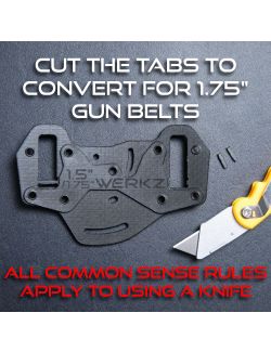 Werkz M7 Belt Slide Attachment - 1.50&quot; &amp; 1.75&quot;