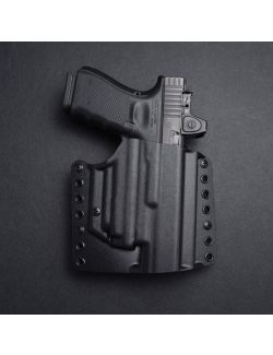 Werkz Origin Holster for Glock G17 / G19 / G34 / G45 (+More) with Olight Baldr S or Mini, Right, Black