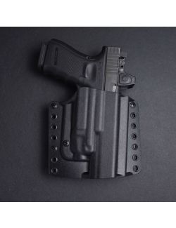 Werkz Origin Holster for Glock G17 / G19 / G34 / G45 (+More) with Streamlight TLR-7 / TLR-7A / TLR-7X, Right, Black