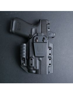 Werkz M6 IWB / AIWB Holster for Glock G19 (+More) with Streamlight TLR-7 / TLR-7A / TLR-7A Contour / TLR-7X, Right, Black