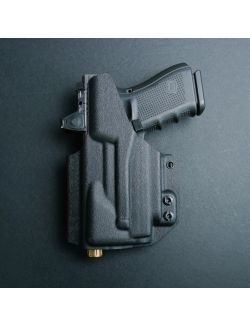 Werkz M6 IWB / AIWB Holster for Glock G19 (+More) with Olight Baldr S or Mini, Right, Black