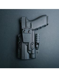 Werkz M6 IWB / AIWB Holster for Glock G20 / G21 Gen 3/4/5 with Streamlight TLR-1 / TLR-1S / TLR-1HL, Left, Black