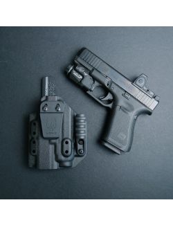 Werkz M6 IWB / AIWB Holster for Glock G19 (+More) with Streamlight TLR-7 / TLR-7A / TLR-7A Contour / TLR-7X, Left, Black