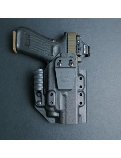 Werkz M6 IWB / AIWB Holster for Glock G17 (+More) with Streamlight TLR-7 / TLR-7A / TLR-7A Contour / TLR-7X, Right, Black