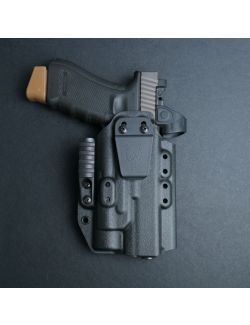Werkz M6 IWB / AIWB Holster for Glock G17 (+More) with Streamlight TLR-1 / TLR-1S / TLR-1HL, Right, Black