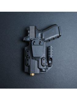 Werkz M6 IWB / AIWB Holster for Glock G19 (+More) with Streamlight TLR-8 / TLR-8A, Left, Black