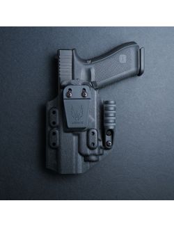 Werkz M6 IWB / AIWB Holster for Glock G17 (+More) with Streamlight TLR-8 / TLR-8A, Left, Black