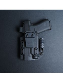 Werkz M6 IWB / AIWB Holster for Glock G43x MOS / G48 MOS / CR920 with Streamlight TLR-8 Sub for Glock, Left, Black