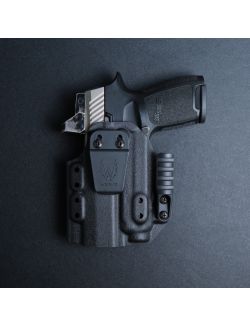 Werkz M6 IWB / AIWB Holster for Sig Sauer P320 Compact 9/40 (Open Muzzle) with Streamlight TLR-7 / TLR-7A / TLR-7X, Left, Black