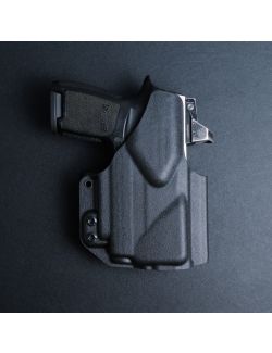 Werkz M6 IWB / AIWB Holster for Sig Sauer P320 Compact 9/40 (Open Muzzle) with Olight Baldr S or Mini, Left, Black