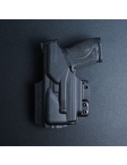 Werkz M6 IWB / AIWB Holster for Smith & Wesson M&P 2.0 Compact 9 with Olight Baldr S or Mini, Right, Black