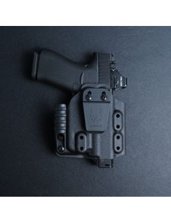 Werkz M6 IWB / AIWB Holster for Glock G43x MOS with Streamlight TLR-6 for Glock G43x MOS / G48 MOS, Right, Black