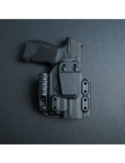 Werkz M6 IWB / AIWB Holster for Sig Sauer P365 / P365XL with Olight PL-MINI 3 Valkyrie for Sig P365, Right, Black