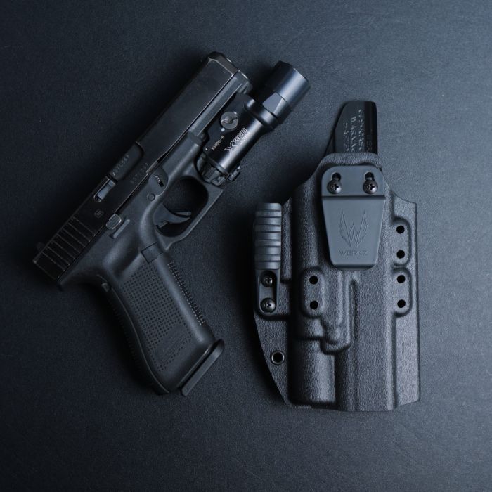 Werkz M6 IWB / AIWB Holster for Glock G17 (+More) with Surefire