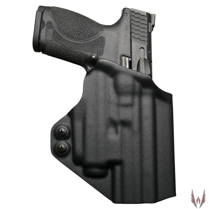 NEW Gun Holster For Smith & Wesson M&P Compact With Laser & Built-In Mag Pouch 