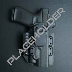 Werkz M6 IWB / AIWB Holster for Glock G43x MOS / G48 MOS / CR920 with Streamlight TLR-7 Sub for Glock w/ HPL Cap, Right, Black